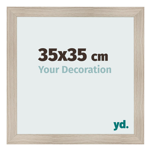 Fotokader 35x35cm Eiken Licht MDF Pisa Voorzijde Maat | Yourdecoration.be
