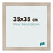 Fotokader 35x35cm Eiken Licht MDF Pisa Voorzijde Maat | Yourdecoration.be