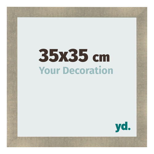 Fotokader 35x35cm Goud Antiek MDF Pisa Voorzijde Maat | Yourdecoration.be