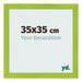 Fotokader 35x35cm Groen MDF Pisa Voorzijde Maat | Yourdecoration.be