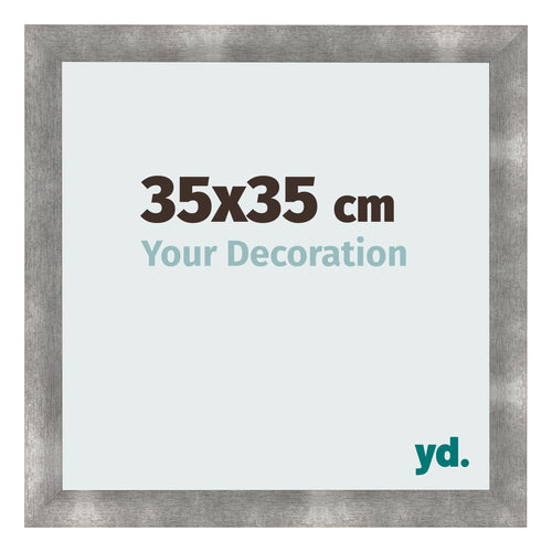 Fotokader 35x35cm Metaal Vintage MDF Pisa Voorzijde Maat | Yourdecoration.be