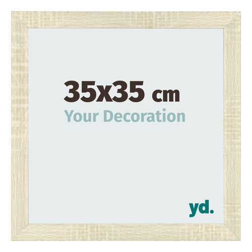 Fotokader 35x35cm Sonoma Eiken MDF Pisa Voorzijde Maat | Yourdecoration.be