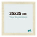 Fotokader 35x35cm Sonoma Eiken MDF Pisa Voorzijde Maat | Yourdecoration.be