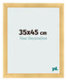 Fotokader 35x45cm Goud Mat MDF Pisa Voorzijde Maat | Yourdecoration.be