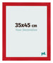Fotokader 35x45cm Rood MDF Pisa Voorzijde Maat | Yourdecoration.be
