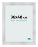 Fotokader 36x48cm Aluminium Geborsteld MDF Pisa Voorzijde Maat | Yourdecoration.be