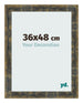 Fotokader 36x48cm Blauw Goud Gemeleerd MDF Pisa Voorzijde Maat | Yourdecoration.be