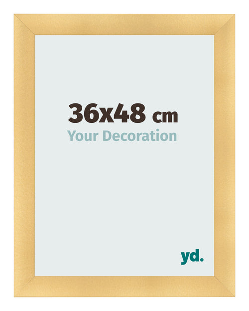 Fotokader 36x48cm Goud Mat MDF Pisa Voorzijde Maat | Yourdecoration.be