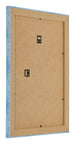Fotokader 36x48cm Helder Blauw Geveegd MDF Pisa Achterzijde Schuin | Yourdecoration.be