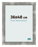 Fotokader 36x48cm Metaal Vintage MDF Pisa Voorzijde Maat | Yourdecoration.be