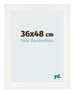 Fotokader 36x48cm Wit Geveegd MDF Pisa Voorzijde Maat | Yourdecoration.be