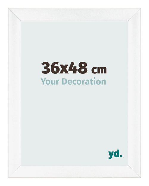 Fotokader 36x48cm Wit Mat MDF Pisa Voorzijde Maat | Yourdecoration.be