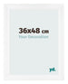 Fotokader 36x48cm Wit Mat MDF Pisa Voorzijde Maat | Yourdecoration.be