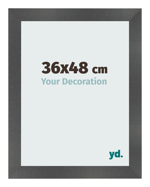 Fotokader 36x48cm Zwart Mat MDF Pisa Voorzijde Maat | Yourdecoration.be