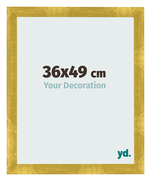 Fotokader 36x49cm Goud Vintage MDF Pisa Voorzijde Maat | Yourdecoration.be