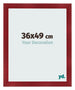 Fotokader 36x49cm Wijnrood Geveegd MDF Pisa Voorzijde Maat | Yourdecoration.be