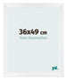 Fotokader 36x49cm Wit Mat MDF Pisa Voorzijde Maat | Yourdecoration.be