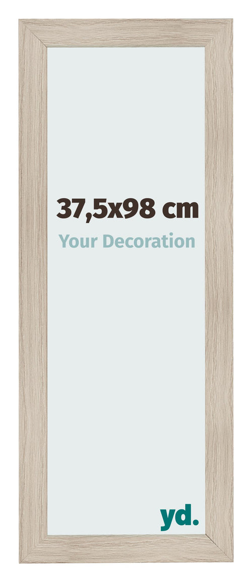 Fotokader 37 5x98cm Eiken Licht MDF Pisa Voorzijde Maat | Yourdecoration.be