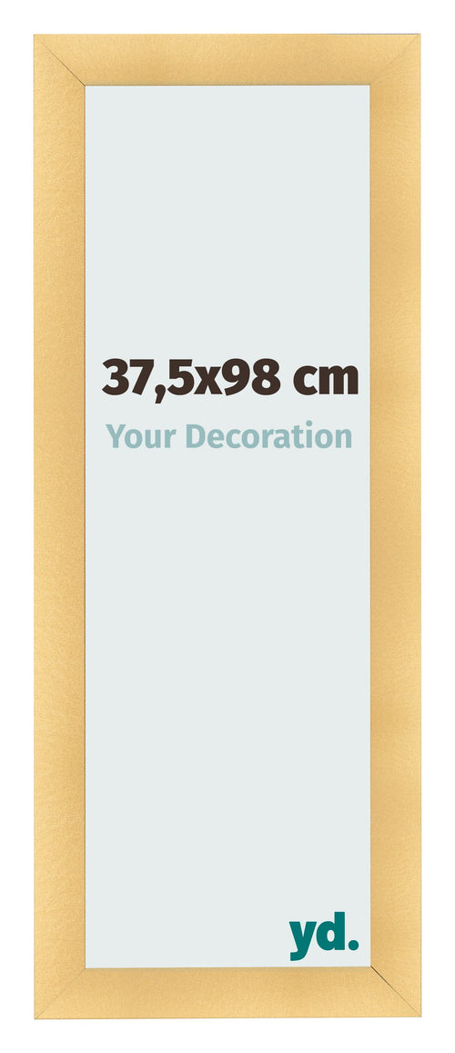 Fotokader 37 5x98cm Goud Mat MDF Pisa Voorzijde Maat | Yourdecoration.be