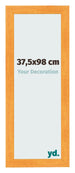 Fotokader 37 5x98cm Oranje MDF Pisa Voorzijde Maat | Yourdecoration.be