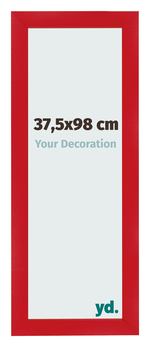 Fotokader 37 5x98cm Rood MDF Pisa Voorzijde Maat | Yourdecoration.be