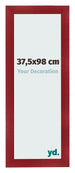 Fotokader 37 5x98cm Wijnrood Geveegd MDF Pisa Voorzijde Maat | Yourdecoration.be