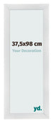 Fotokader 37 5x98cm Zilver Mat MDF Pisa Voorzijde Maat | Yourdecoration.be