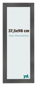Fotokader 37 5x98cm Zwart Mat MDF Pisa Voorzijde Maat | Yourdecoration.be