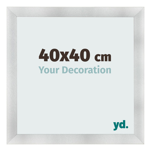 Fotokader 40x40cm Aluminium Geborsteld MDF Pisa Voorzijde Maat | Yourdecoration.be