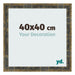 Fotokader 40x40cm Blauw Goud Gemeleerd MDF Pisa Voorzijde Maat | Yourdecoration.be