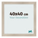 Fotokader 40x40cm Eiken Licht MDF Pisa Voorzijde Maat | Yourdecoration.be