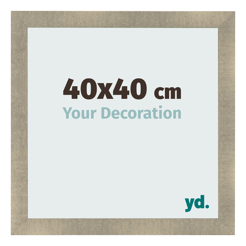 Fotokader 40x40cm Goud Antiek MDF Pisa Voorzijde Maat | Yourdecoration.be