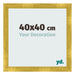 Fotokader 40x40cm Goud Vintage MDF Pisa Voorzijde Maat | Yourdecoration.be