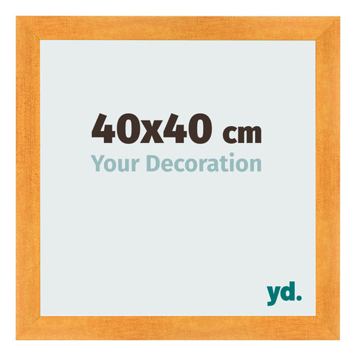 Fotokader 40x40cm Oranje MDF Pisa Voorzijde Maat | Yourdecoration.be