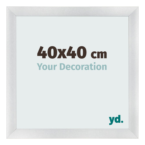 Fotokader 40x40cm Zilver Mat MDF Pisa Voorzijde Maat | Yourdecoration.be