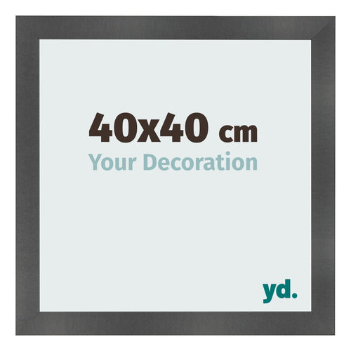 Fotokader 40x40cm Zwart Mat MDF Pisa Voorzijde Maat | Yourdecoration.be