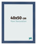 Fotokader 40x50cm Donkerblauw Geveegd MDF Pisa Voorzijde Maat | Yourdecoration.be