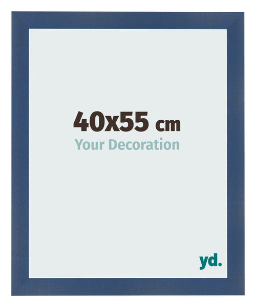 Fotokader 40x55cm Donkerblauw Geveegd MDF Pisa Voorzijde Maat | Yourdecoration.be
