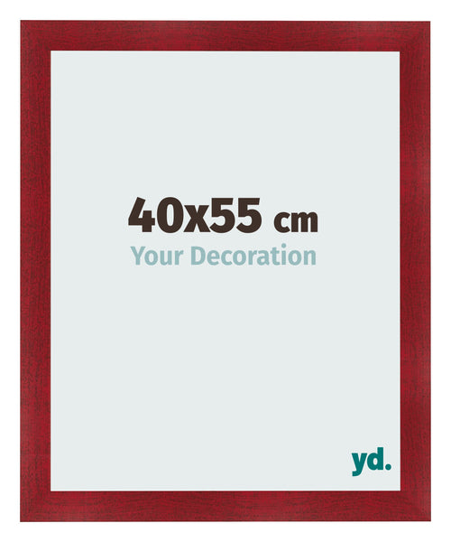 Fotokader 40x55cm Wijnrood Geveegd MDF Pisa Voorzijde Maat | Yourdecoration.be