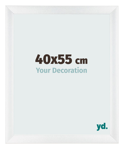 Fotokader 40x55cm Wit Hoogglans MDF Pisa Voorzijde Maat | Yourdecoration.be