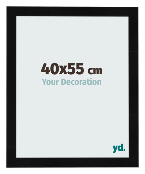Fotokader 40x55cm Zwart Hoogglans MDF Pisa Voorzijde Maat | Yourdecoration.be