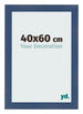 Fotokader 40x60cm Donkerblauw Geveegd MDF Pisa Voorzijde Maat | Yourdecoration.be