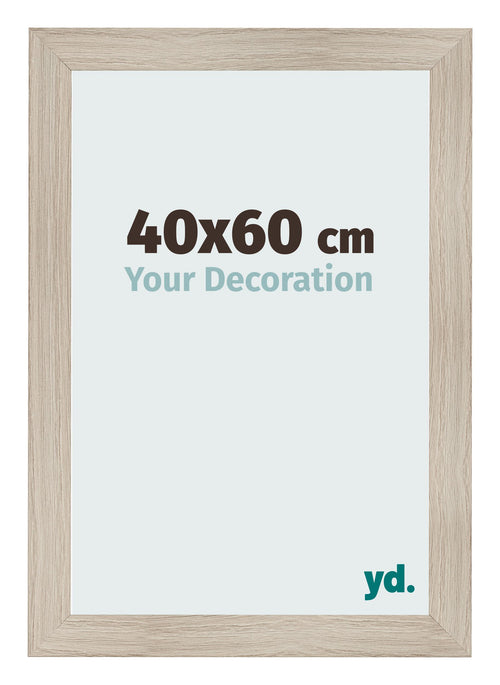 Fotokader 40x60cm Eiken Licht MDF Pisa Voorzijde Maat | Yourdecoration.be