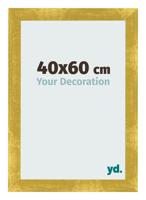 Fotokader 40x60cm Goud Vintage MDF Pisa Voorzijde Maat | Yourdecoration.be
