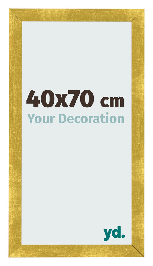 Fotokader 40x70cm Goud Vintage MDF Pisa Voorzijde Maat | Yourdecoration.be