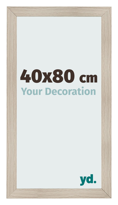 Fotokader 40x80cm Eiken Licht MDF Pisa Voorzijde Maat | Yourdecoration.be