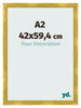Fotokader 42x59 4cm A2 Goud Vintage MDF Pisa Voorzijde Maat | Yourdecoration.be