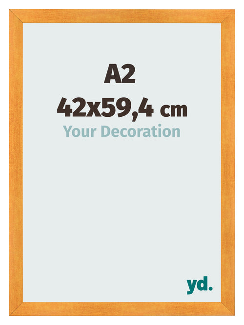 Fotokader 42x59 4cm A2 Oranje MDF Pisa Voorzijde Maat | Yourdecoration.be