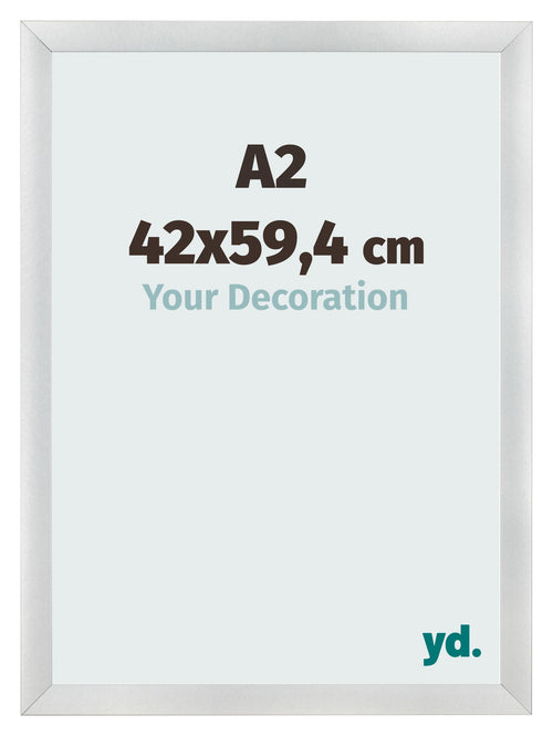 Fotokader 42x59 4cm A2 Zilver Mat MDF Pisa Voorzijde Maat | Yourdecoration.be