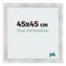 Fotokader 45x45cm Aluminium Geborsteld MDF Pisa Voorzijde Maat | Yourdecoration.be